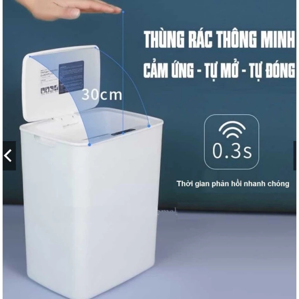Thùng rác mini cảm ứng thông minh