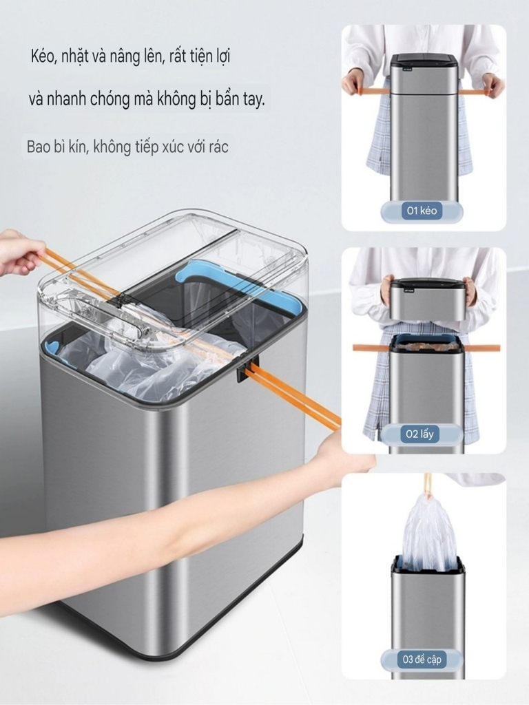 Thùng rác mini cảm biến thông minh