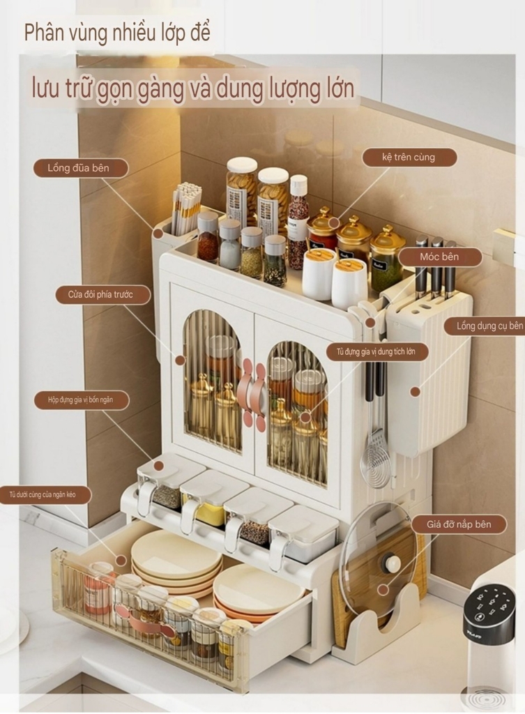 Tủ để đồ dùng nhà bếp