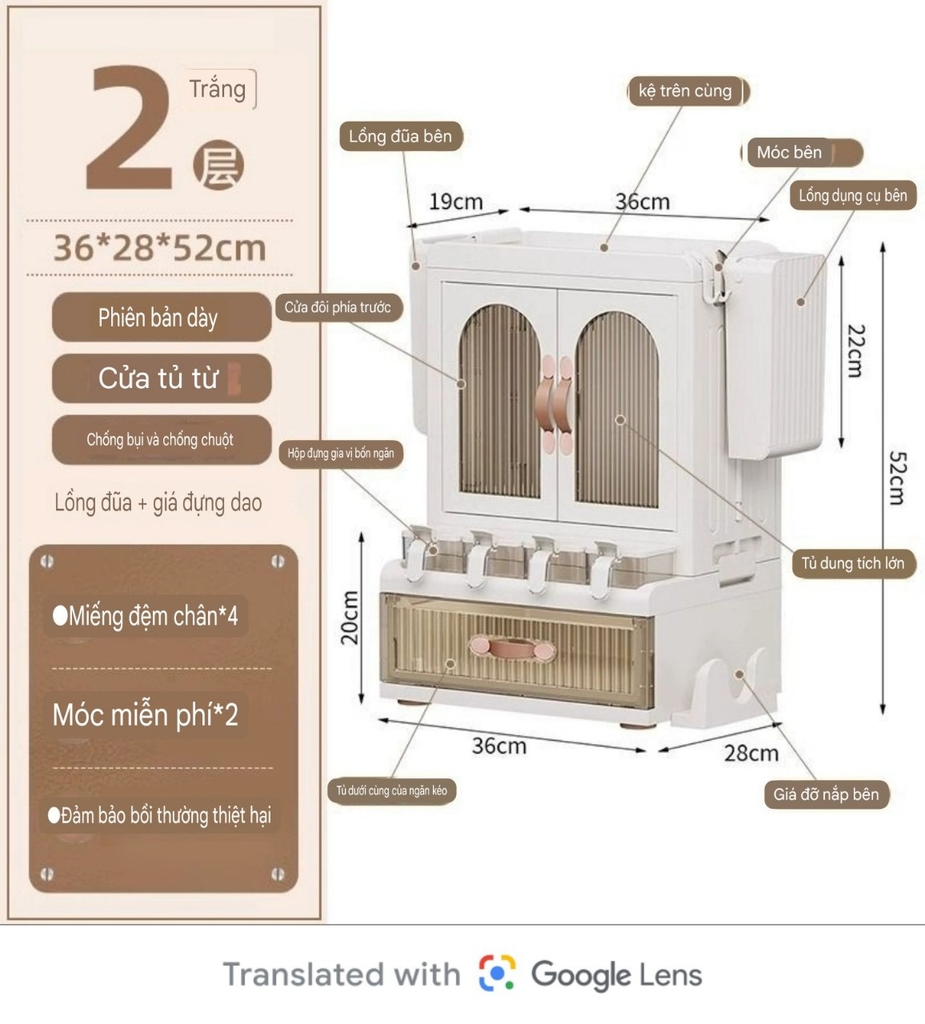 Tủ để đồ dùng nhà bếp