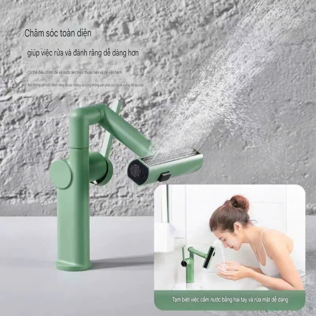 Vòi 4 chế độ phun nước gắn lavabo hoặc bồn rửa chén