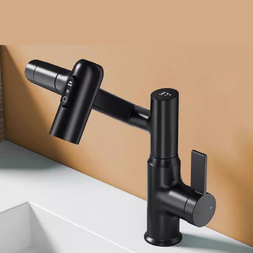 Vòi rửa mặt có 3 chế độ phun nước và xoay được 4 hướng