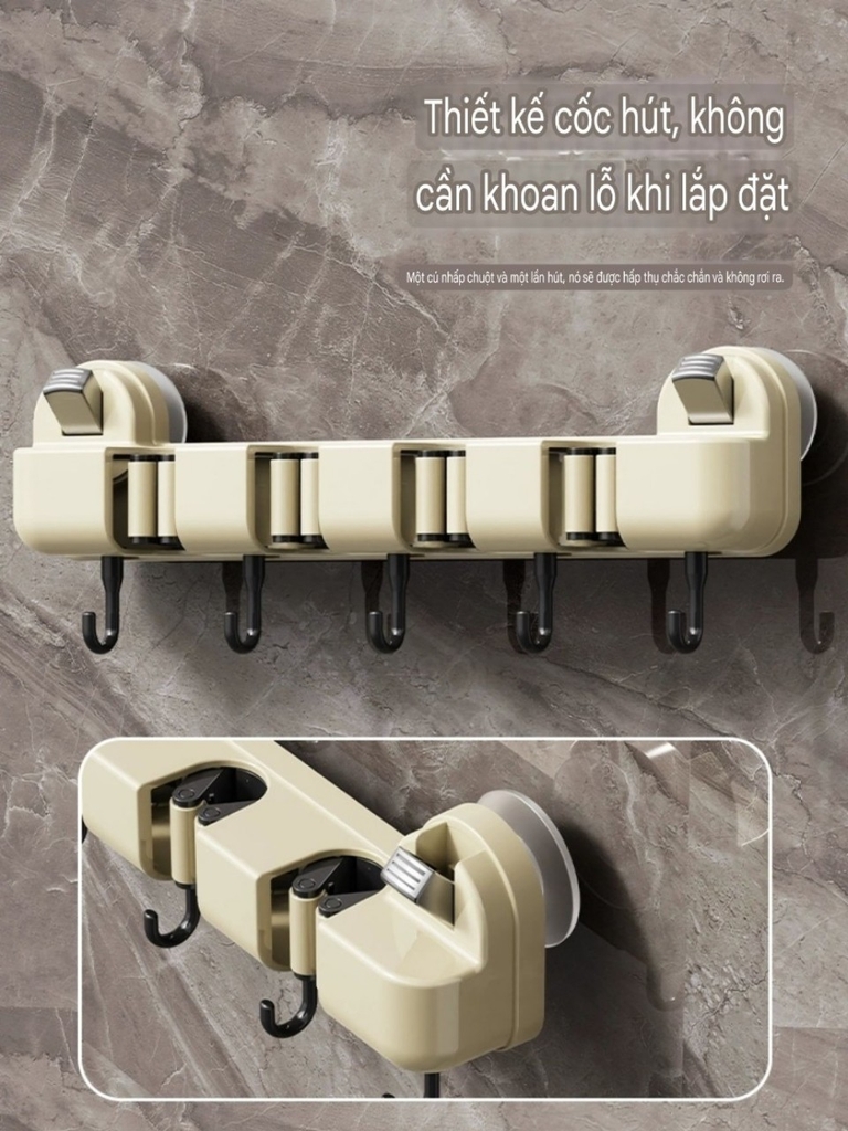 Thanh kẹp cây lau nhà có 5 móc nhỏ