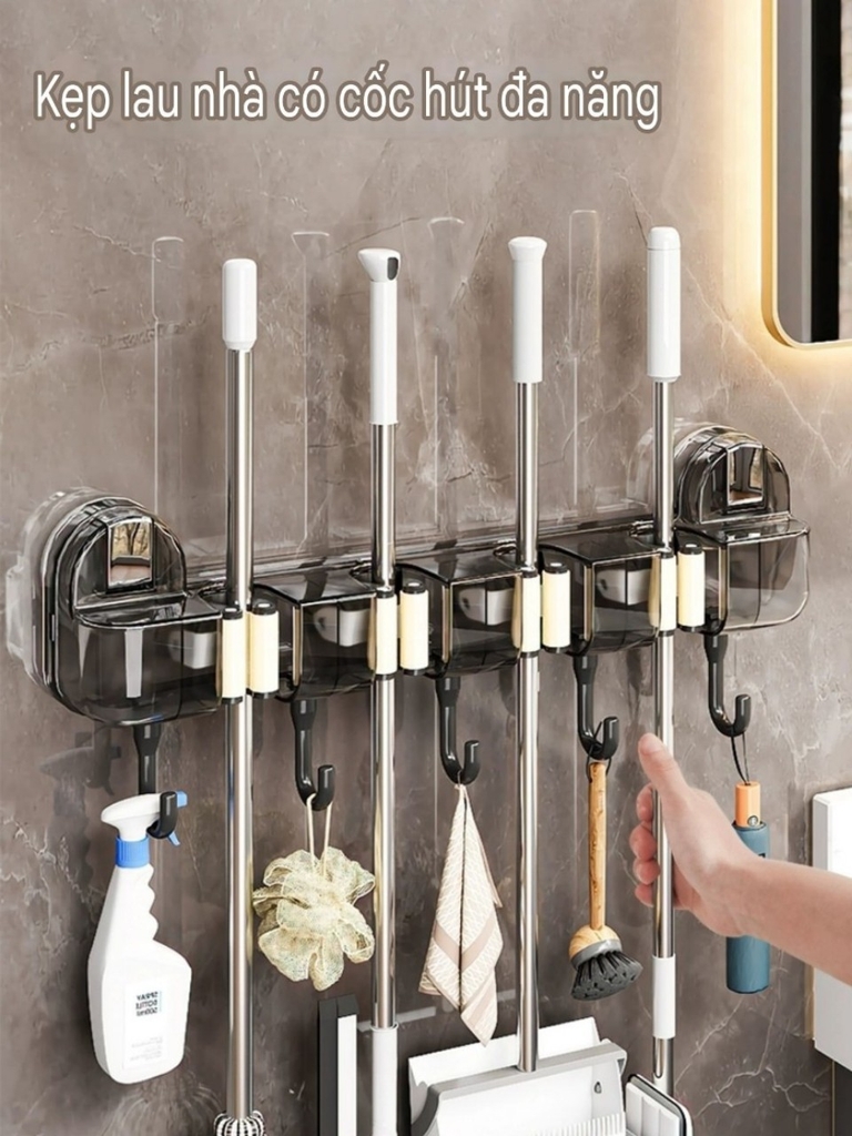 Thanh kẹp cây lau nhà có 5 móc nhỏ