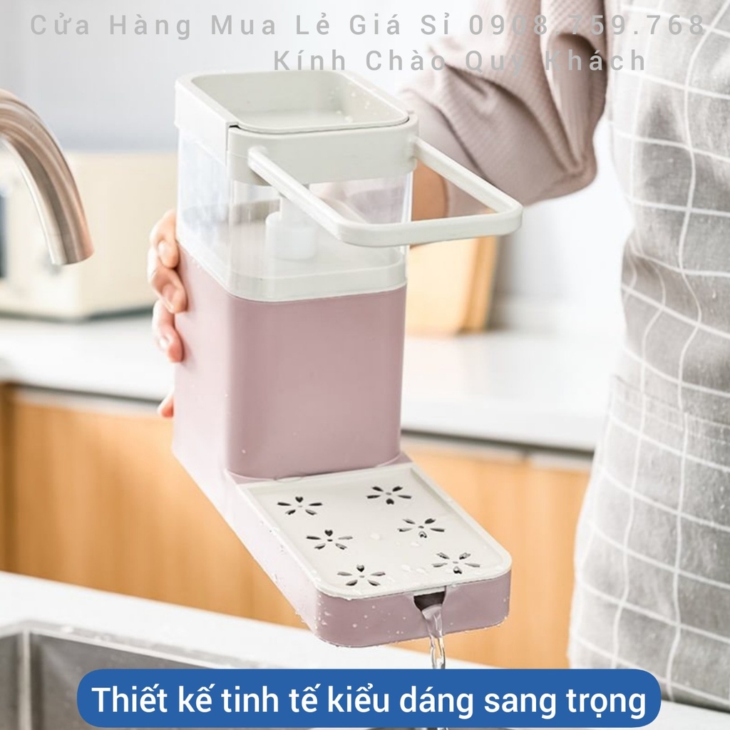 Hộp Đựng Nước Rửa Chén Bát Thông Minh - 2 Trong 1 Tiện Lợi Đa Năng