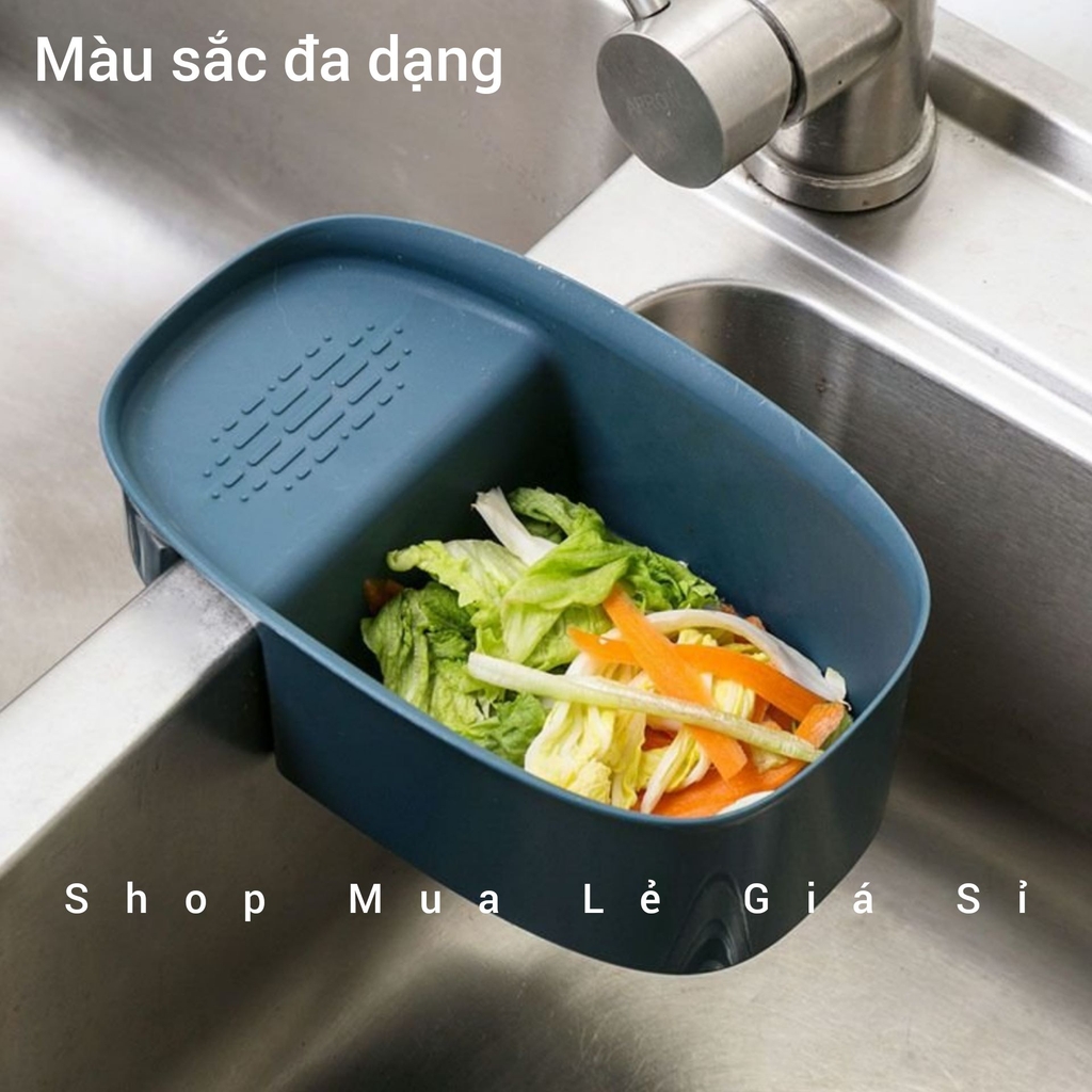 Khay Gác Cạnh Bồn Để Đồ Rửa Chén Bát & Lọc Cặn Thức Ăn