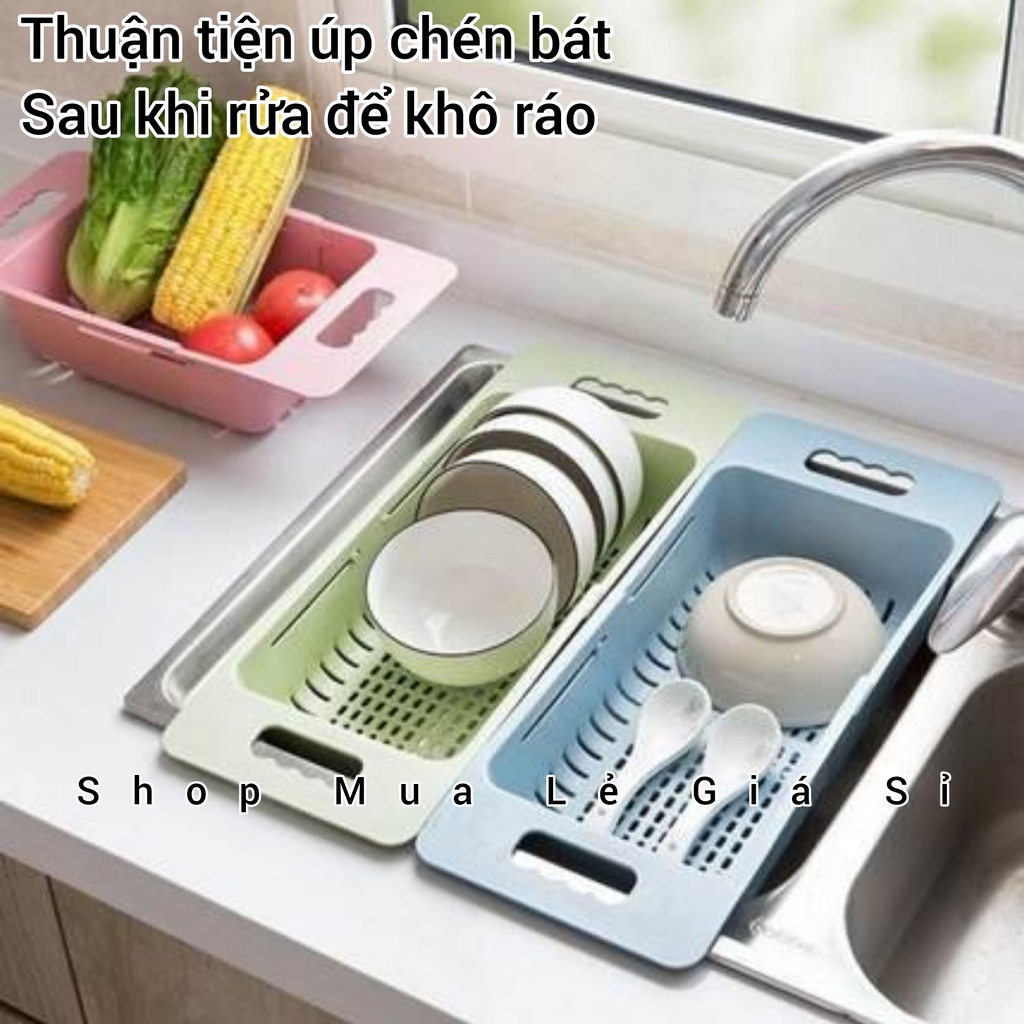 Rổ Nhựa Đa Năng Gác Bồn 👉 Điều Chỉnh Kích Thước Tiện Lợi  Sử Dụng Rửa Chén Bát 🍛 Rau Cải Trái Cây 🍇 Và Tất Cả Mọi Thứ