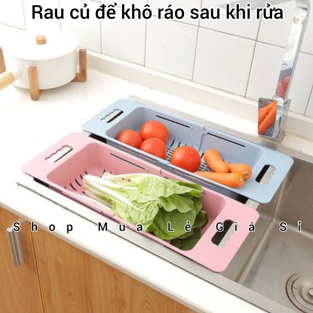 Rổ Nhựa Đa Năng Gác Bồn 👉 Điều Chỉnh Kích Thước Tiện Lợi  Sử Dụng Rửa Chén Bát 🍛 Rau Cải Trái Cây 🍇 Và Tất Cả Mọi Thứ