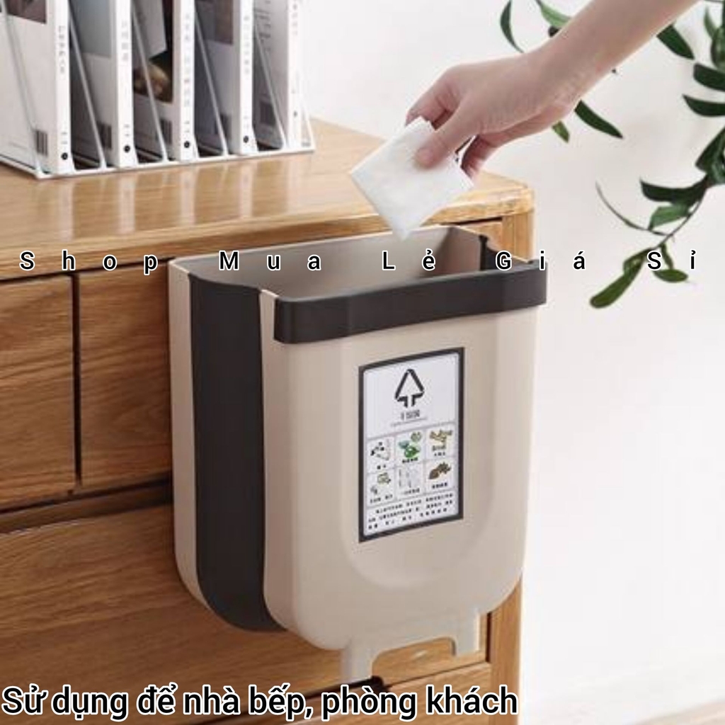 Thùng Rác Mini Thông Minh Treo Ngăn Tủ Tiện Lợi