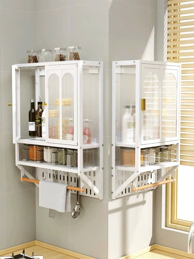 Tủ để đồ nhà bếp kiểu dán tường