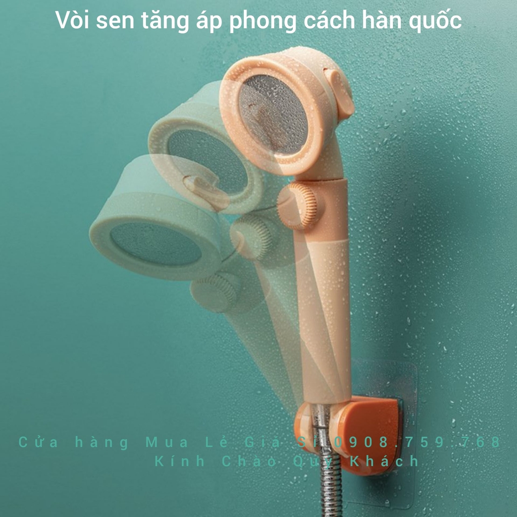 Vòi Sen Tăng Áp Phối Màu Phong Cách Hàn Quốc