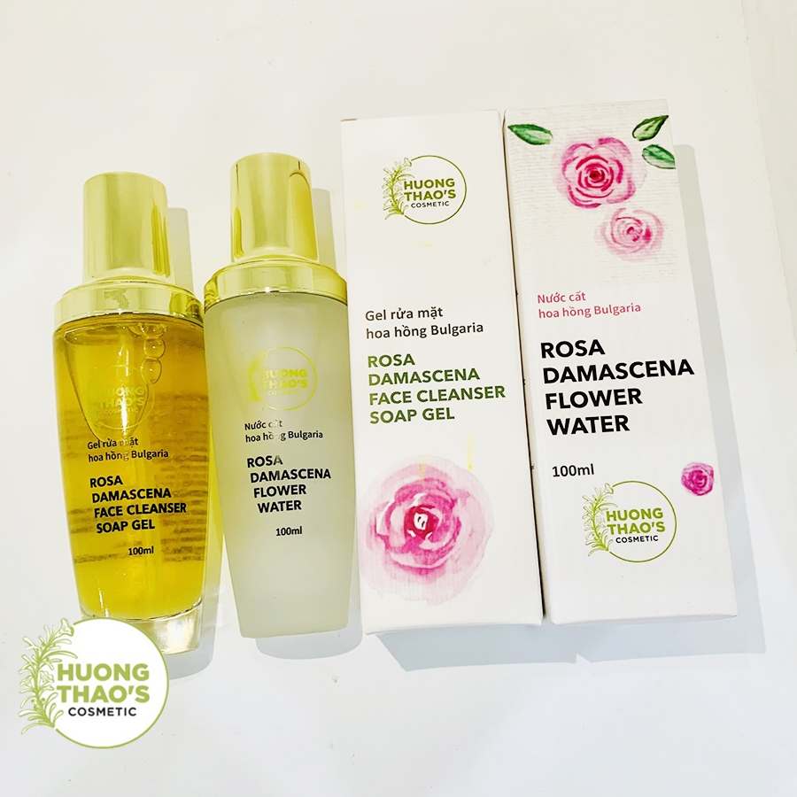 Gel rửa mặt organic Hoa hồng Hương Thảo Cosmetic