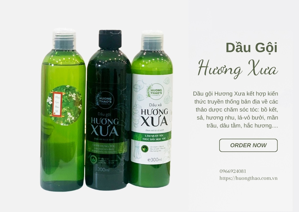 Dầu gội thảo dược kích thích mọc tóc Hương Xưa 500ml