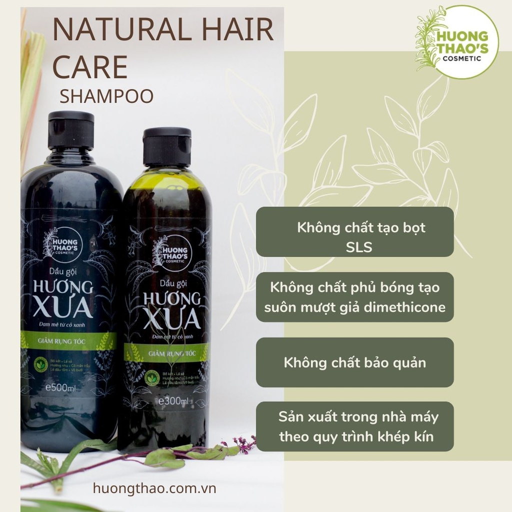 Dầu gội organic kích thích mọc tóc Hương Xưa