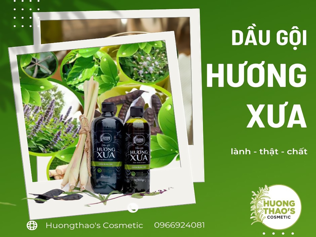 Dầu gội thảo dược kích thích mọc tóc Hương Xưa