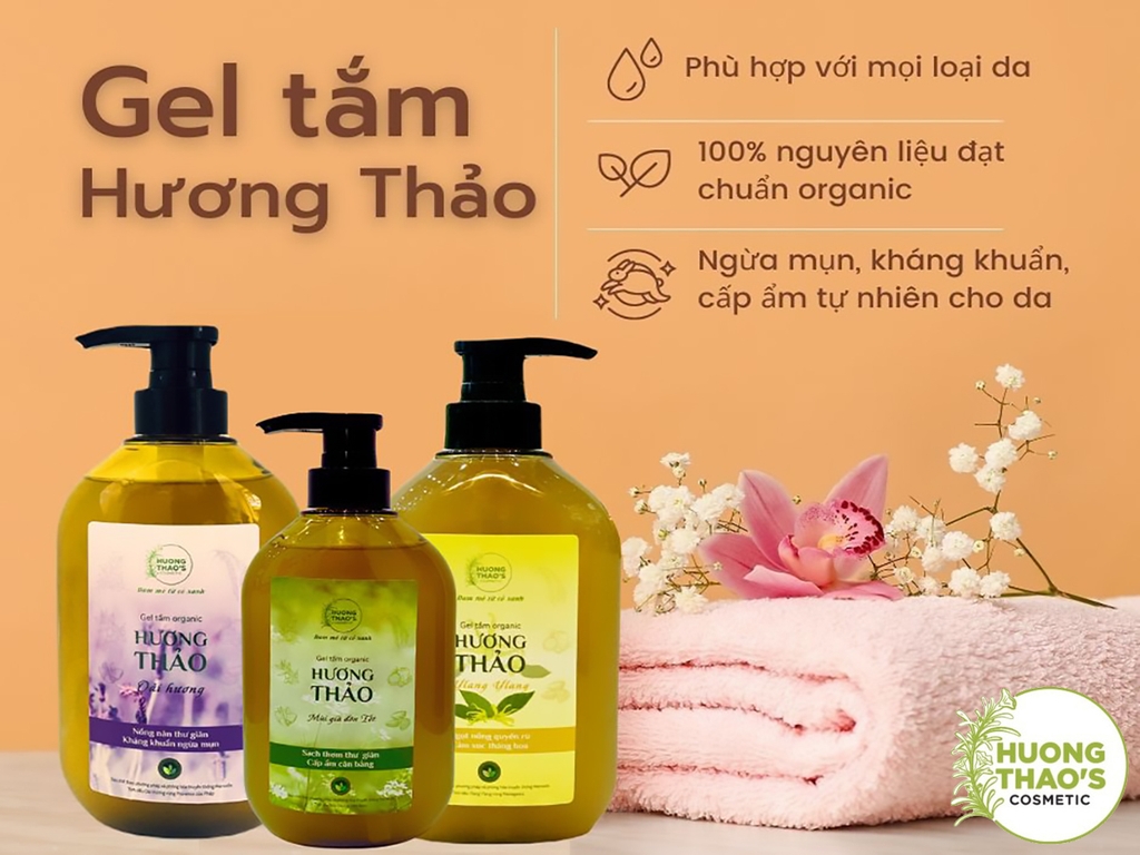 Gel tắm Organic Hương Thảo (Cam Que) ngọt thơm, nồng ấm, xua tan mùa đông