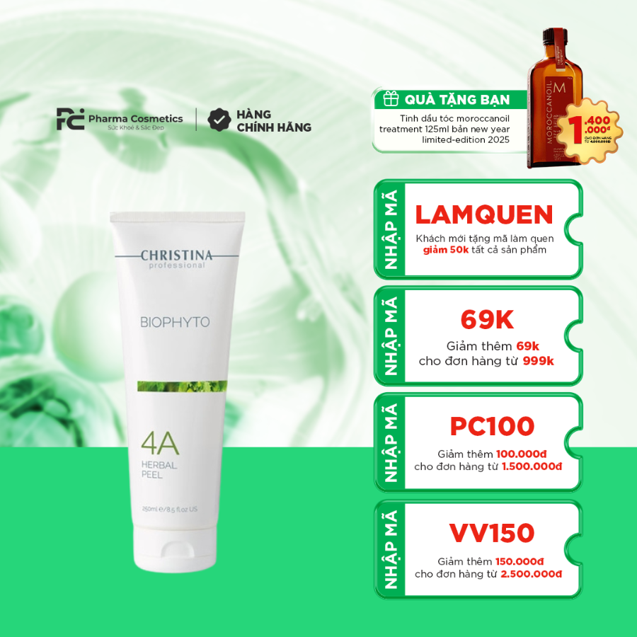 愛用 4A CHRISTINA BIOPHYTO PEEL HERBAL 4 NẠ MẶT / PEEL HERBAL フェイスジェル・ゲル