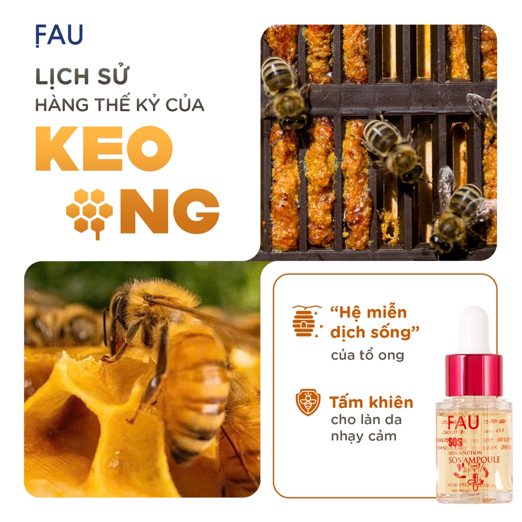 FAU SOS Ampoule – Tinh Chất Cô Đặc Hỗ Trợ Làm Dịu Và Phục Hồi Làn Da