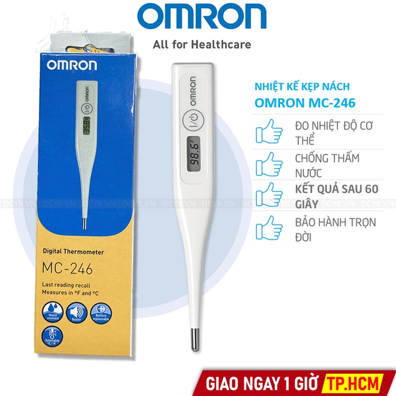 NHIỆT KẾ ĐIỆN TỬ OMRON MC 343F AN TOÀN KHÔNG THỦY NGÂN DÙNG CHO CẢ GIA ĐÌNH