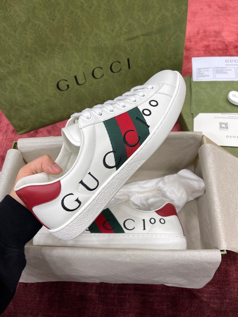 Men'S Gucci 100 Ace Sneaker Top Quality Đỉnh Nhất Like Auth