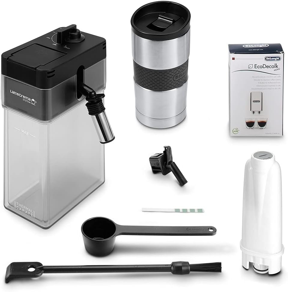 Tuyaux à Lait Lot De 2 - Pièces De Rechange Compatibles DeLonghi ECAM610.75 .74 PRIMADONNA SOUL