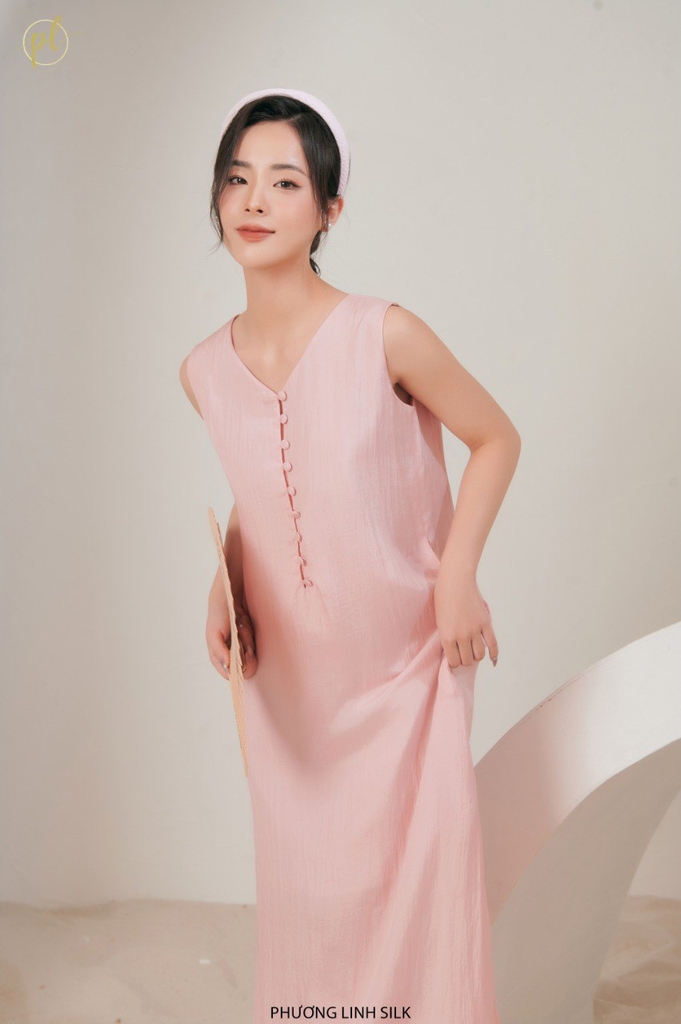 Váy Đầm kiểu nữ Thiết Kế DK05014 Cao Cấp Chất Truyền Thống