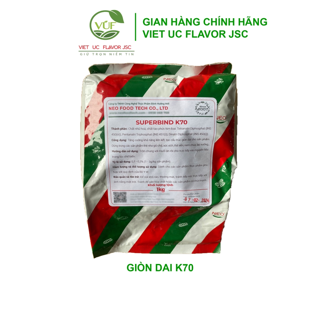 Phụ Gia Tạo Giòn Dai - Superbind K70