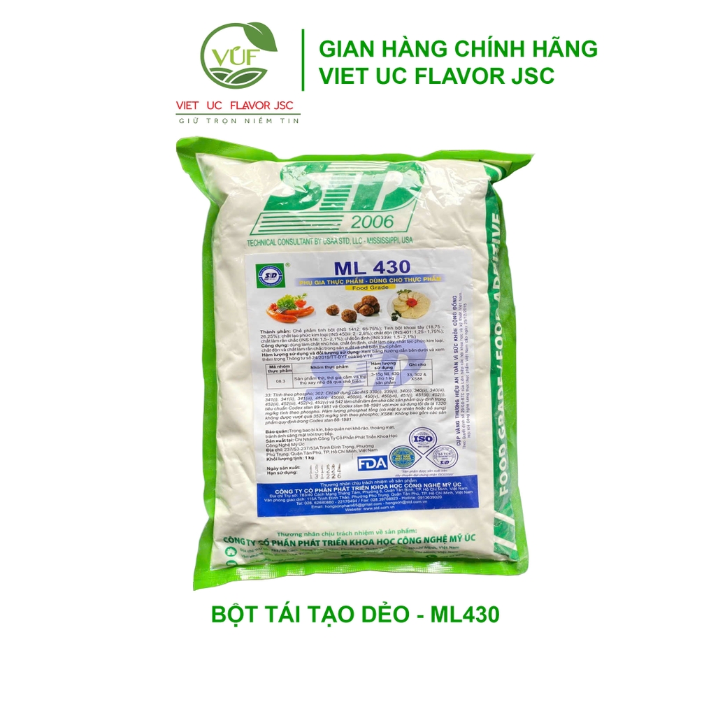 Bột ML 430 - Tái Tạo Độ Dẻo Của Thịt
