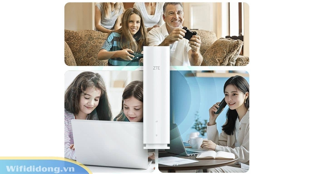 Bộ Phát WiFi 5G ZTE G5TS | Router WiFi 5G WiFi 6, Băng Tần Kép, Kết Nối 64 Thiết Bị, Công Suất Xuyên Tường | Hàng Chính Hãng