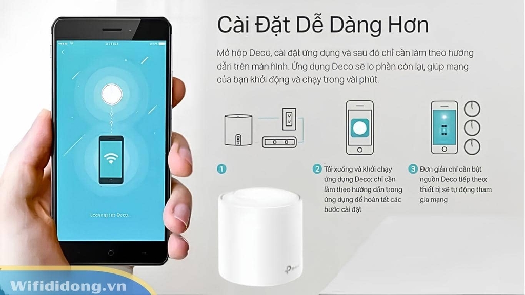 Quản lý và cài đặt dễ dàng TP-Link Deco X60 chỉ với ứng dụng Deco