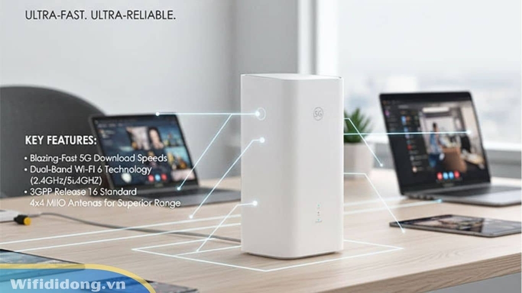 Huawei H153-381 hỗ trợ đồng thời tới 128 thiết bị