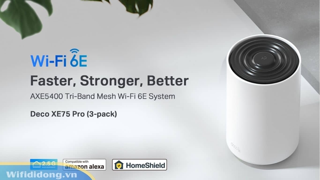 Deco XE75 Pro có tổng tốc độ lý thuyết lên tới 5400 Mbps