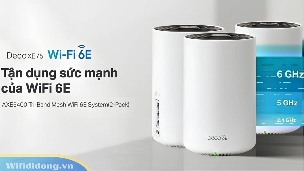 Deco XE75 sở hữu công nghệ Wifi 6E tiên tiến