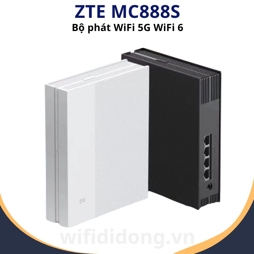 Bộ Phát WiFi 5G ZTE MC888S | Router WiFi 5G WiFi 6 AX3000, Tốc độ 3Gbps, Hỗ trợ 128 thiết bị, 4 cổng Gigabit | Bảo hành 12 tháng 1 đổi 1