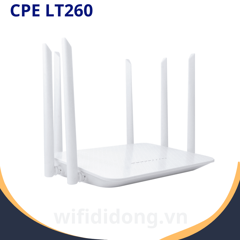 CPE LT260 | Bộ Phát WiFi 4G LTE Cat6, Tốc Độ 1200Mbps, Kết Nối 32 Thiết Bị | Bảo Hành 12 Tháng 1 Đổi 1
