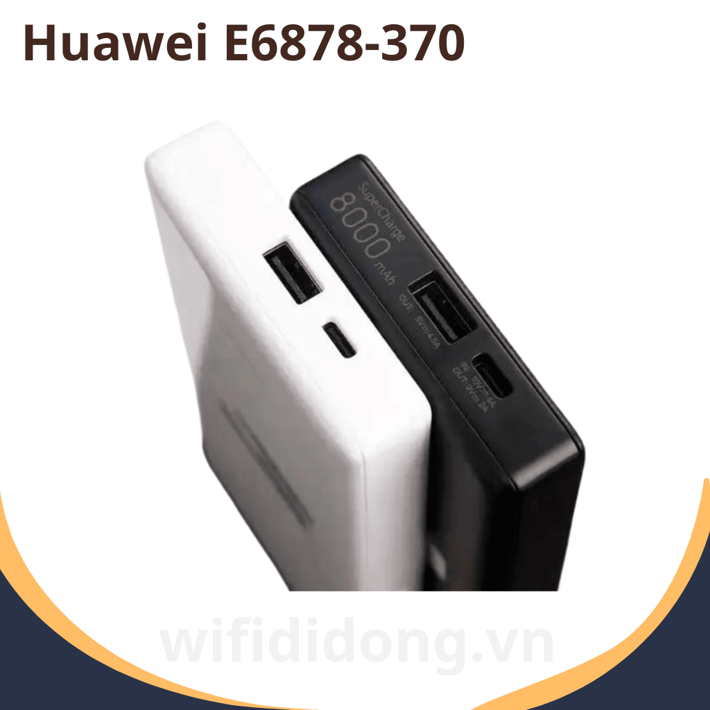Huawei E6878-370 | Siêu Phẩm Wi-Fi 5G 2 Trong 1, Tốc Độ 1.65Gbps, Pin 4.000mAh | Bảo Hành 12 Tháng 1 Đổi 1