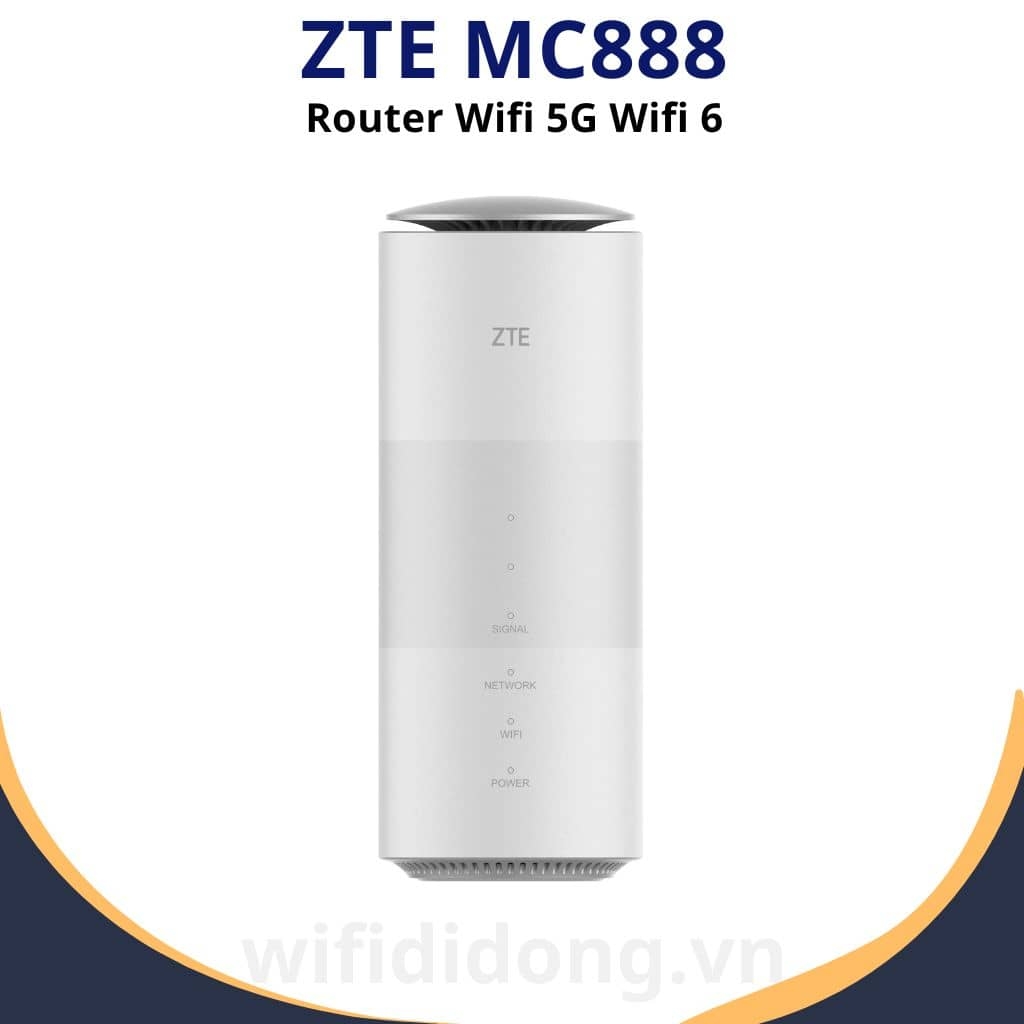 Router Wifi 5G ZTE MC888  Router WiFi 5G WiFi 6, Tốc độ 3.8Gbps, Hỗ trợ 64 thiết bị  Bảo hành 12 tháng 1 đổi 1