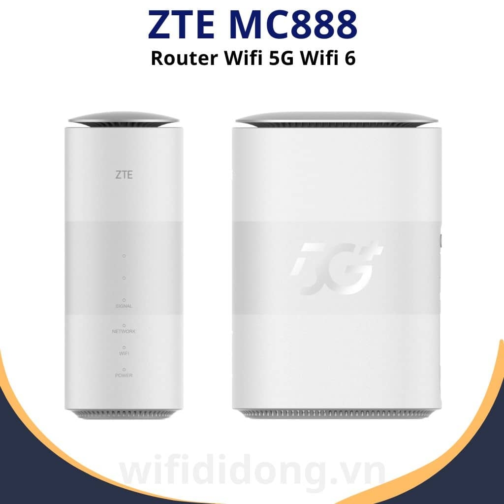 Router Wifi 5G ZTE MC888  Router WiFi 5G WiFi 6, Tốc độ 3.8Gbps, Hỗ trợ 64 thiết bị  Bảo hành 12 tháng 1 đổi 1