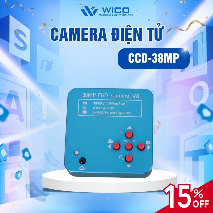 Camera Chuyên Dụng Cho Kính Hiển Vi CCD-38MP | Thiết Bị Phân Tích™