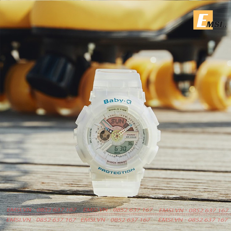 Baby-G BA-110PL-7A2 - Đồng Hồ Nữ - Điện Tử - Size Mặt 43.5mm - Kính Nhựa EMSI.VN