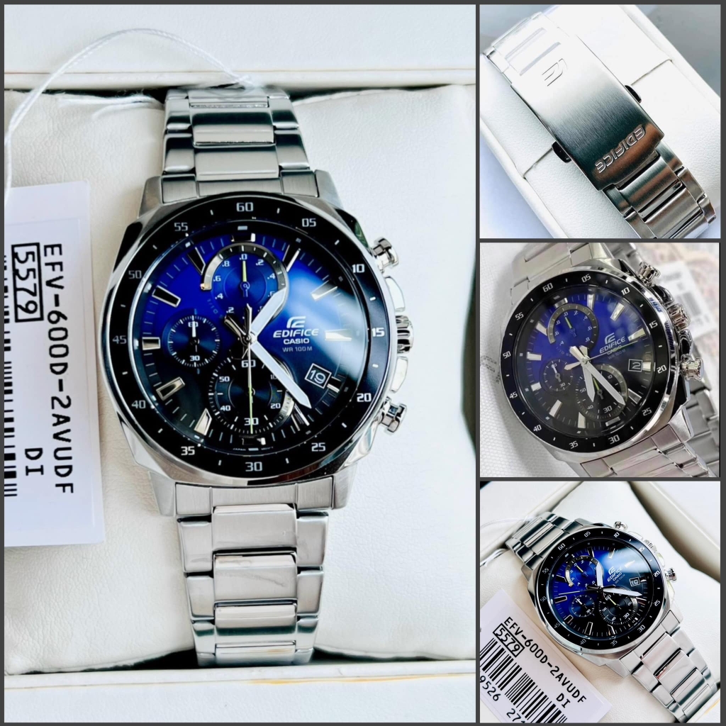 Đồng Hồ Casio Edifice EFV-600D-2AV - Nam - Dây Kim Loại