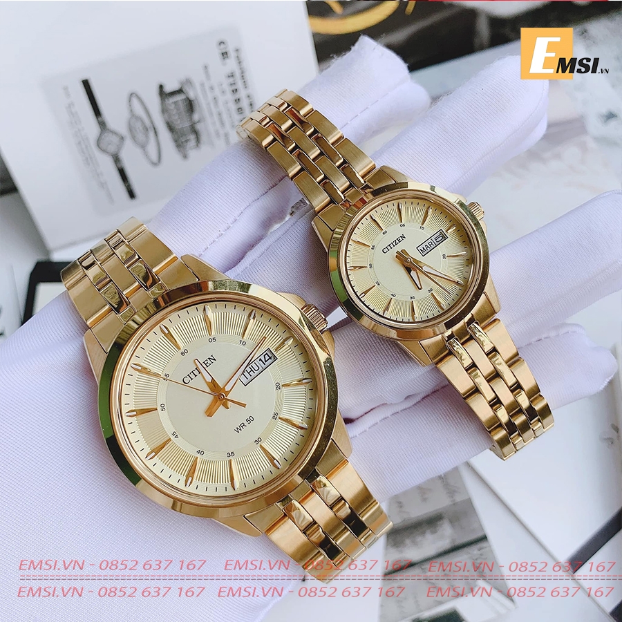 Đồng hồ đôi - CITIZEN BF2013-56P/ EQ0603-59P - Emsi.vn