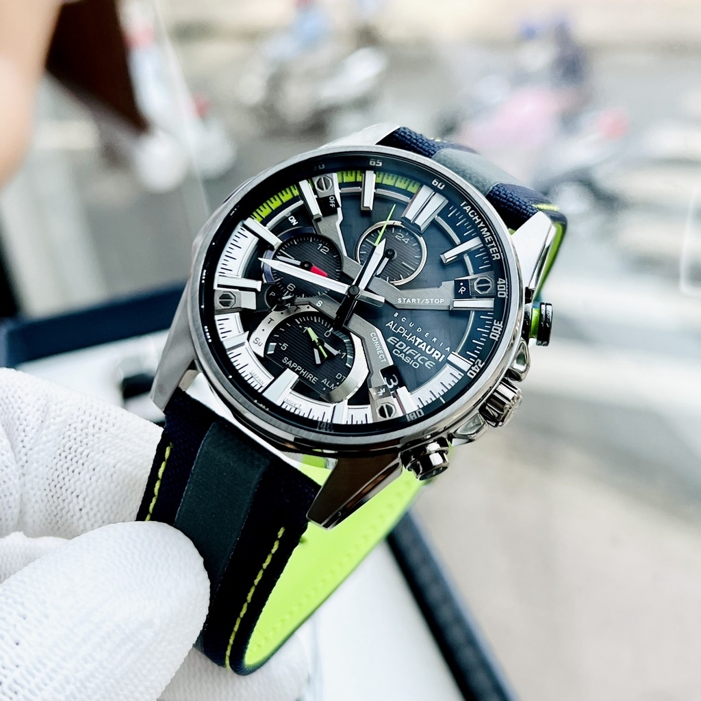 Casio Edifice EQB-1200AT-1ADR - Đồng Hồ Nam - Pin / Quartz - Kính Sapphire - Size Mặt 45mm - Bảo Hành 5 Năm - Chính Hãng