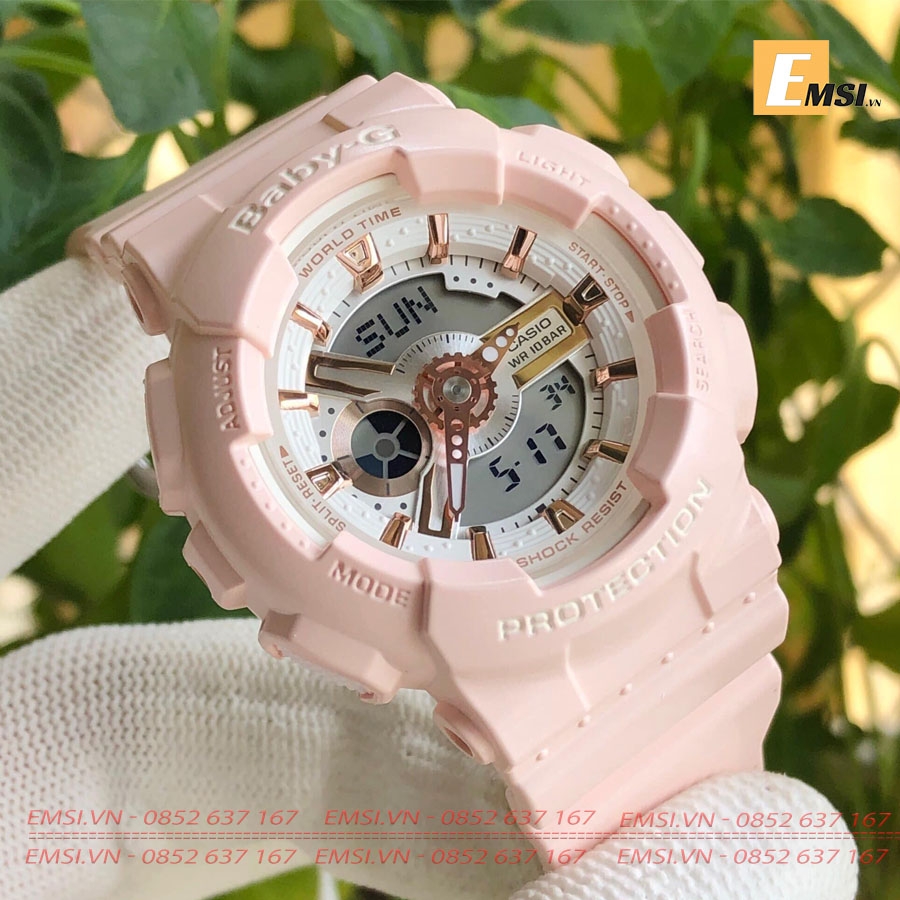 Baby-G BA-110RG-4ADR - Đồng Hồ Nữ - Điện Tử - Kính Khoáng - Size Mặt 43mm EMSI.VN