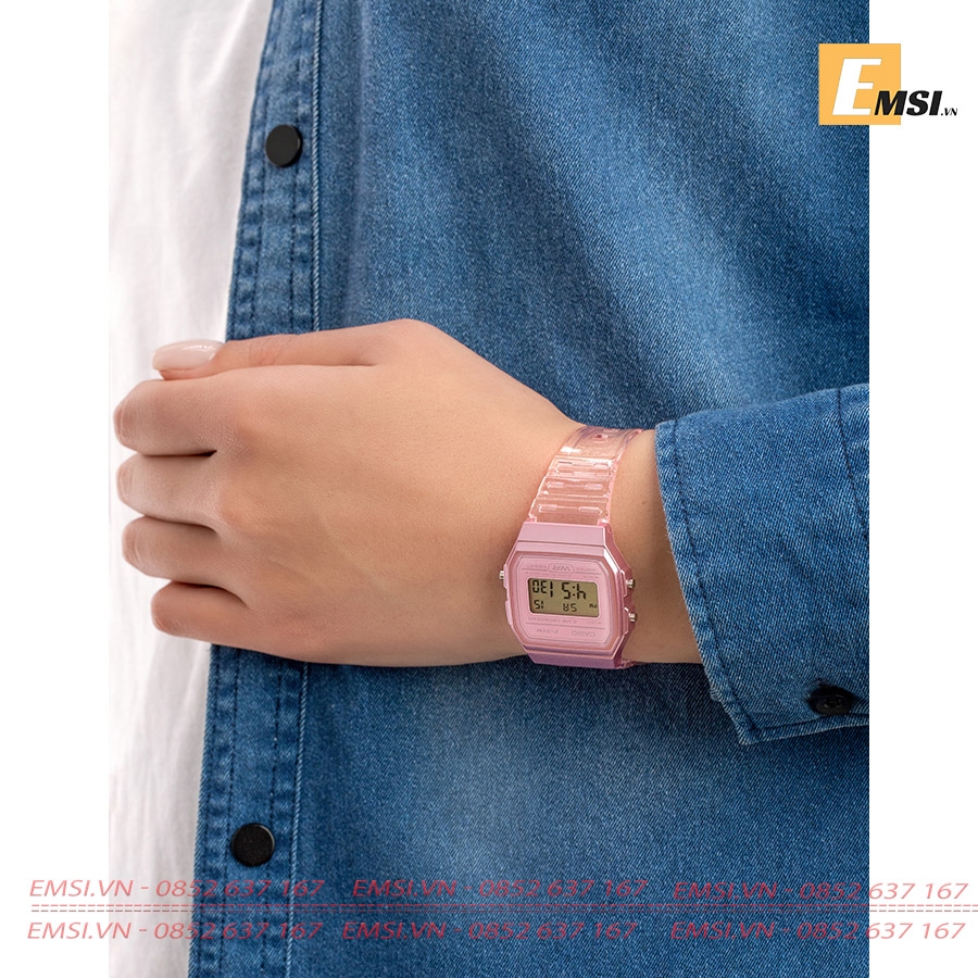 Casio F-91WS-2DF - Đồng Hồ Nữ - Pin / Quartz - Kính Khoáng - Size Mặt 35mm - Bảo Hành 5 Năm - Chính Hãng