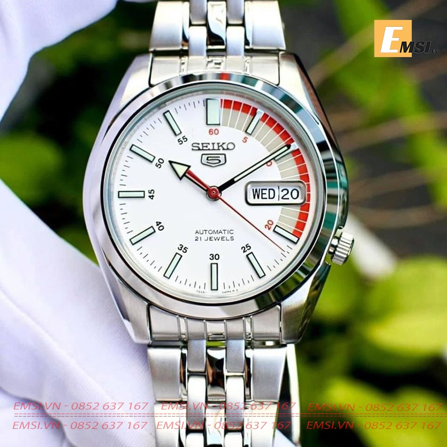 Seiko SNK369K1 - Đồng Hồ Nam - Máy Cơ / Automatic - Size Mặt 37mm - Kính Khoáng EMSI.VN