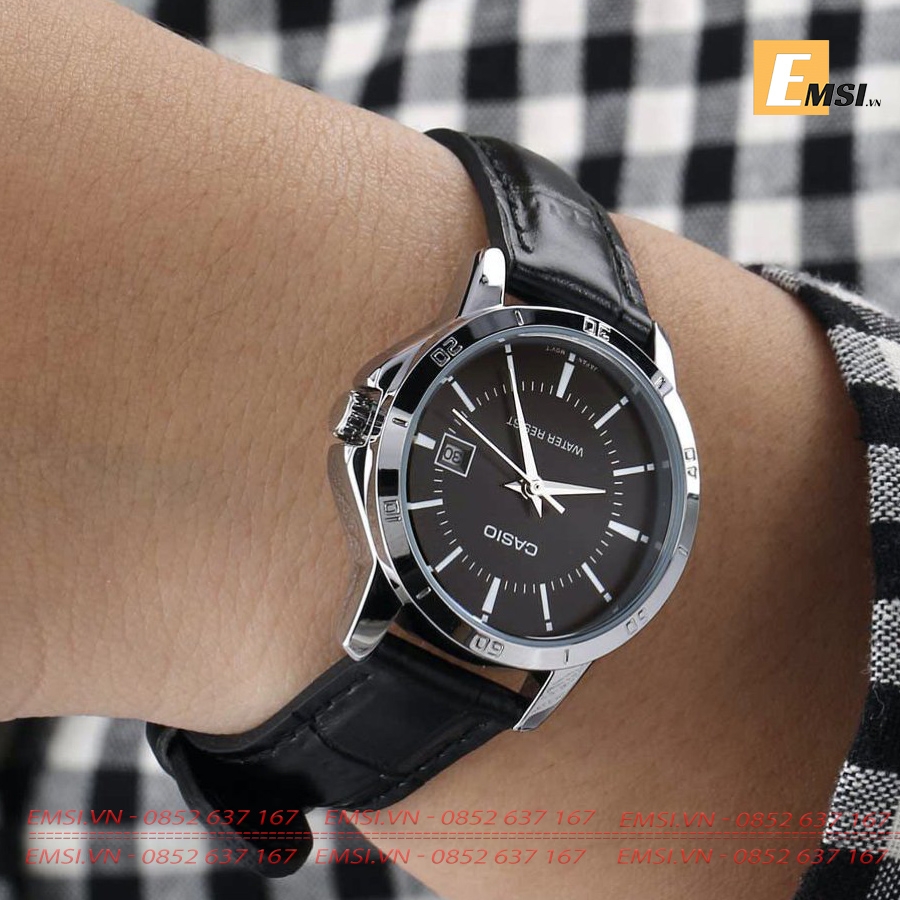 Đồng Hồ Casio Cặp Đôi MTP-V004L-1AUDF Và LTP-V004L-1AUDF nam size 41,5mm, đồng hồ nữ size 30,2mm EMSI.VN