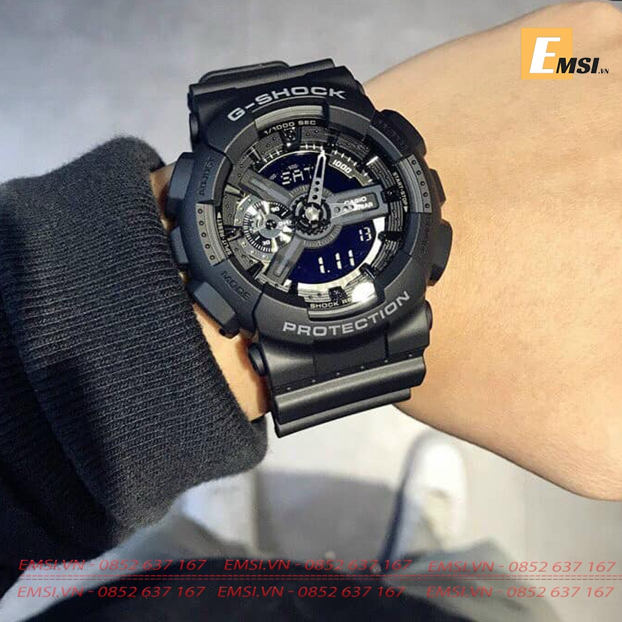 Gshock GA-110-1B - Kính khoáng - Đồng hồ nam - Điện tử - Size mặt 53.6mm Emsi.vn