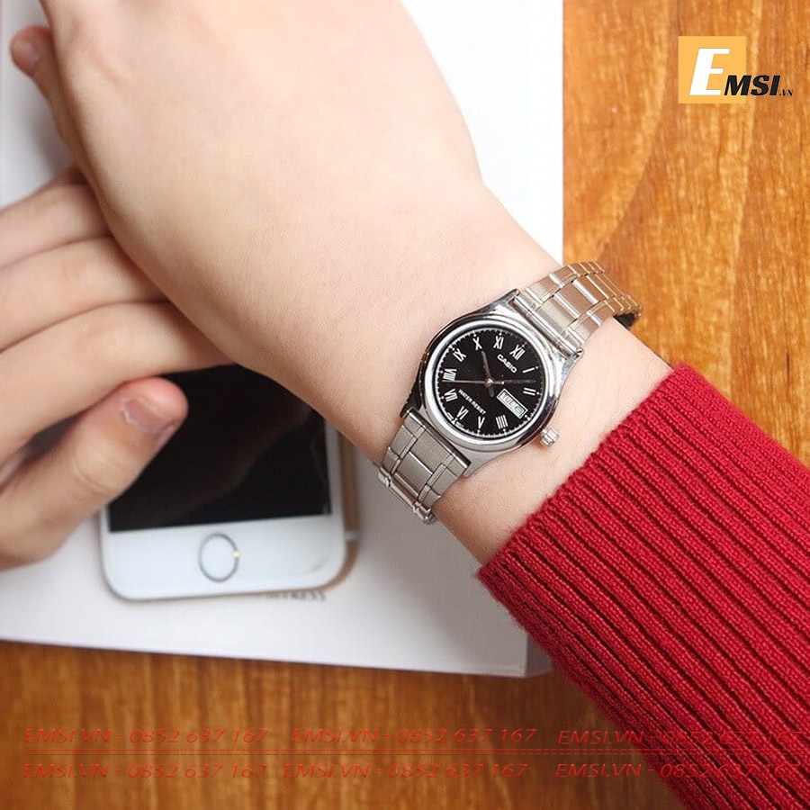 Casio LTP-V006D-1B - Đồng Hồ Nữ - Pin/Quartz - Kính Khoáng - Size Mặt 25mm EMSI.VN