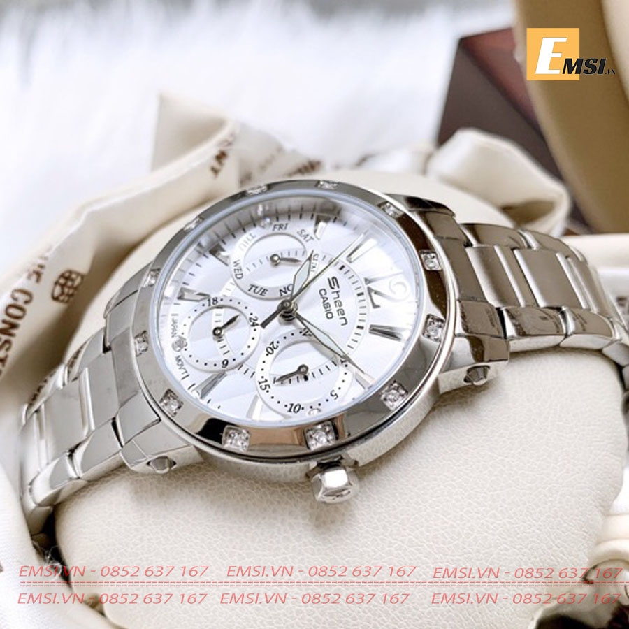 Casio SHN-3012D-7A - Đồng Hồ Nữ - Pin/Quartz - Kính Khoáng - Size Mặt 33mm EMSI.VN
